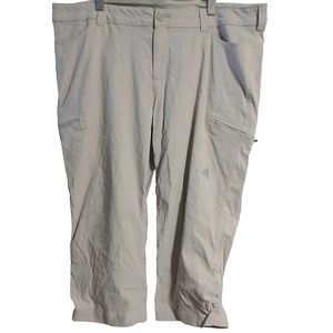Plus Size Eddie Bauer Women's Beige Hiking Capri Pants